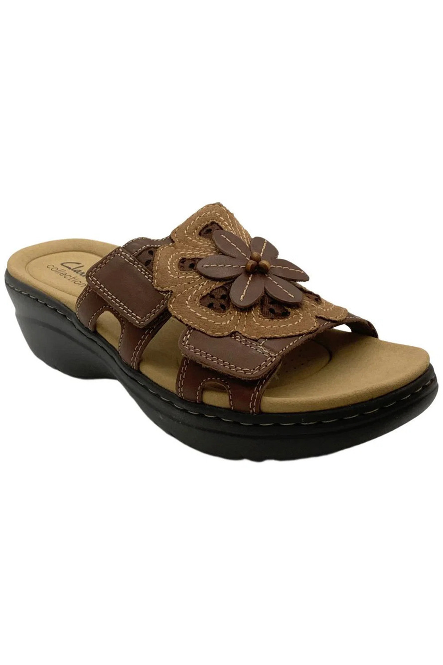Clarks Women's Merliah 2 Belle Leather Sandal Tan - Medium